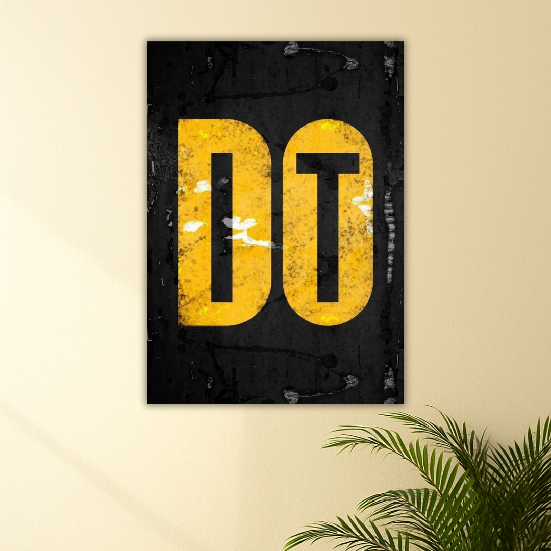 Do It Now! | Motivational Typography Poster | Fitness & Hustle Wall Art