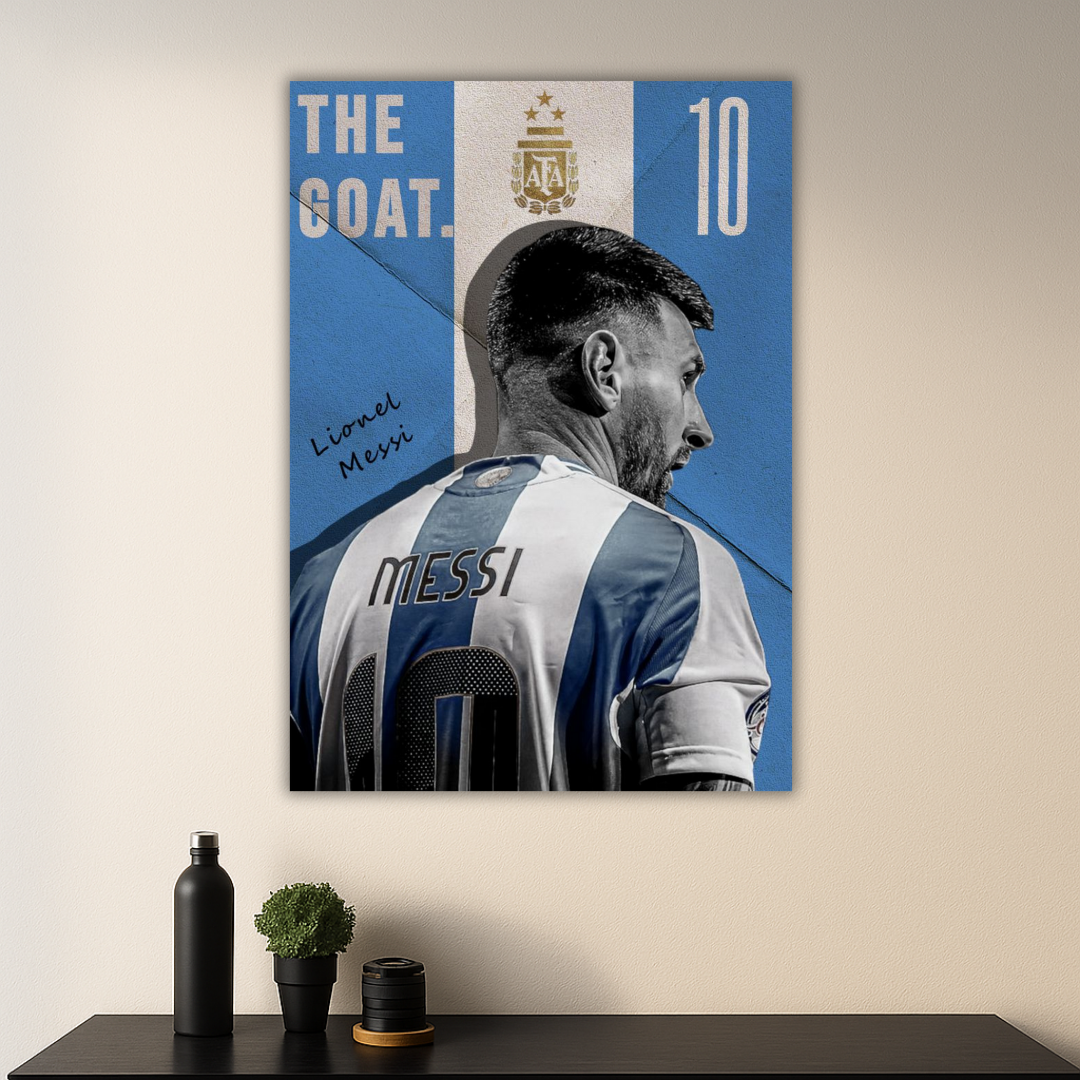 Lionel Messi Premium Print | Legendary #10 Wall Decor | Football GOAT