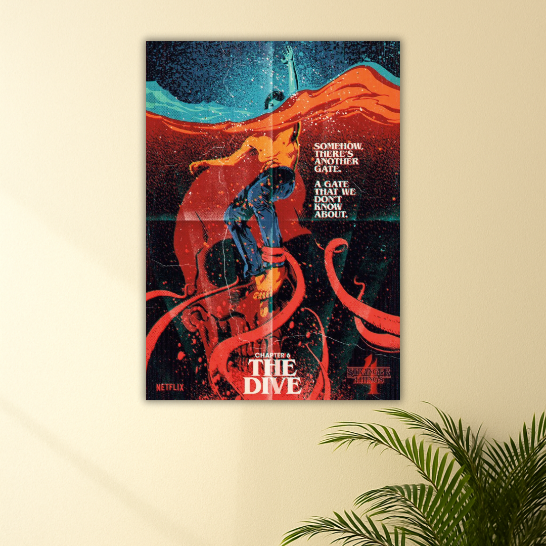 A Dive Into the Upside Down | Stranger Things : The Dive Inspired poster | Season 4