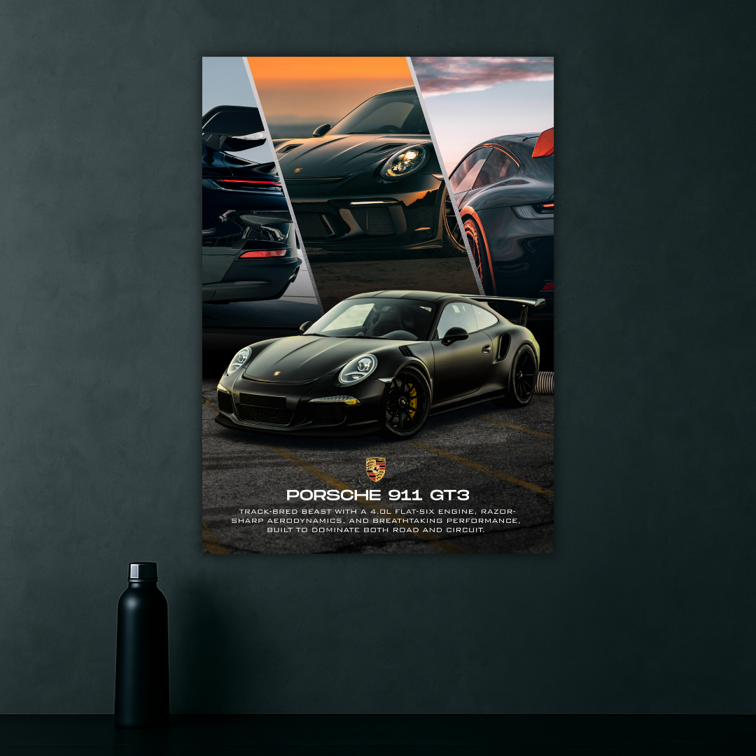 Precision, Power, Perfection | Porsche 911 GT3 Poster | Luxury Series