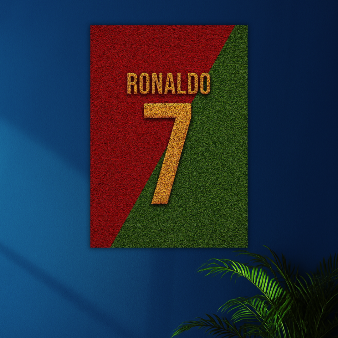 The Legend of Number 7 | Cristiano Ronaldo Poster | CR7 Series