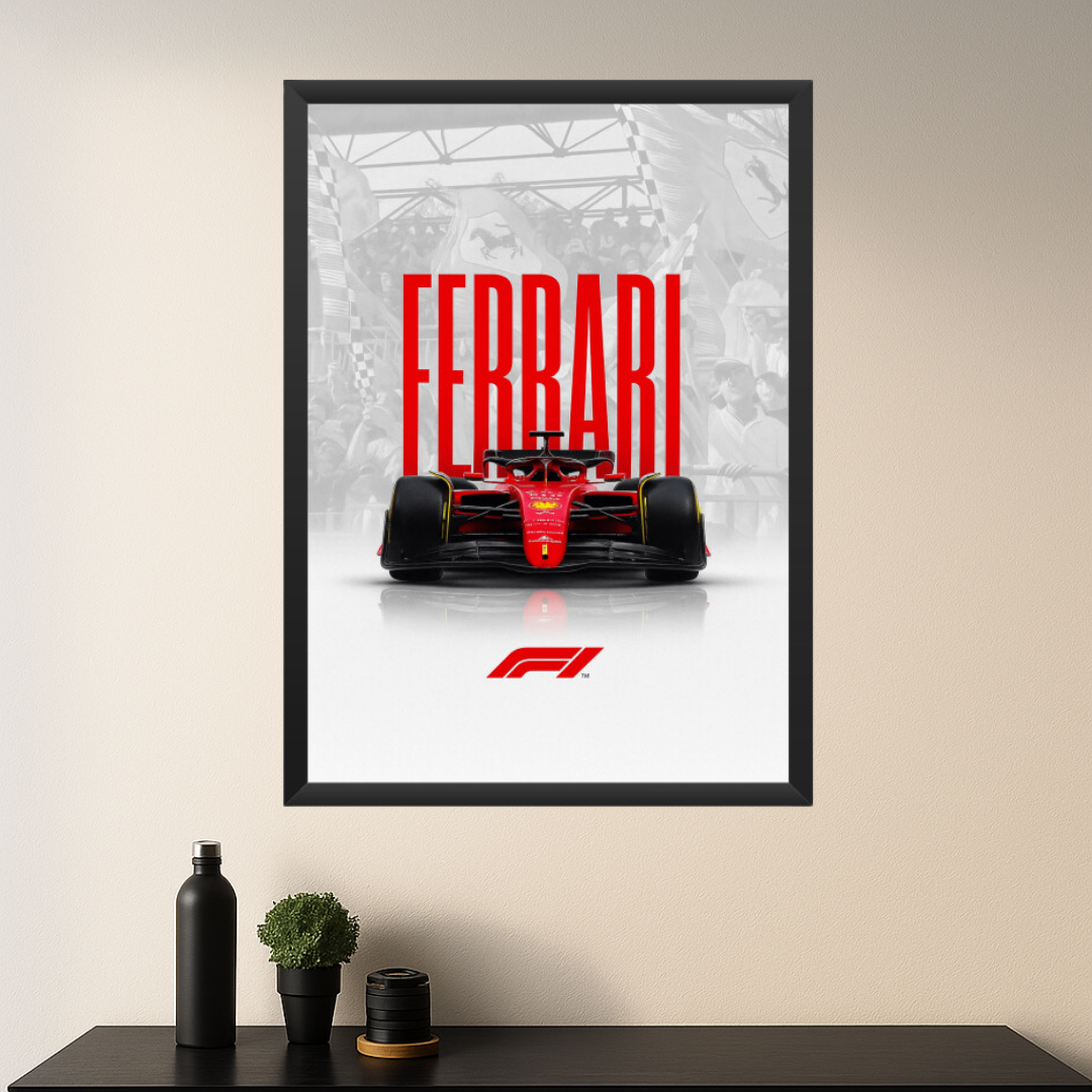 The Art of Velocity | Ferrari F1 Framed Poster