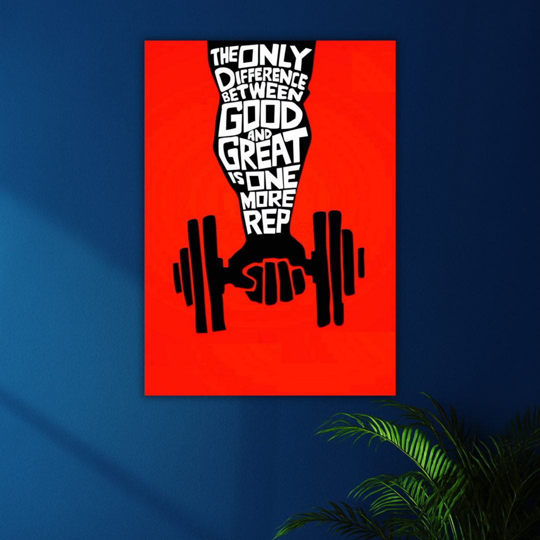 Push Beyond Limits | Hardcore Gym Motivational Poster