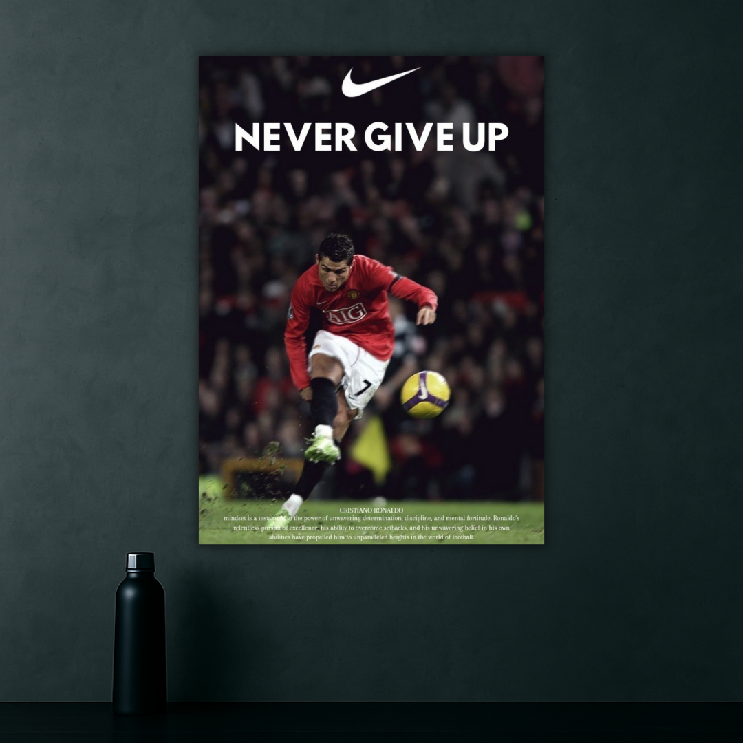 Believe and Achieve | Cristiano Ronaldo Inspirational Poster | Iconic Edition