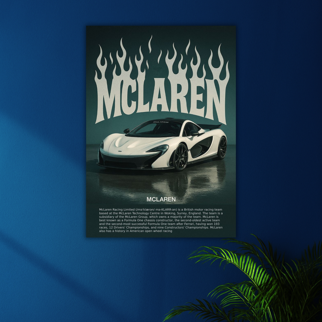 McLaren Showcase Poster | Motorsport Series