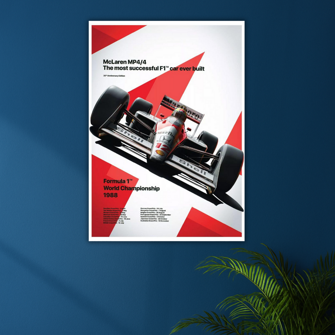 The Pinnacle of Performance | 1988 McLaren Poster | F1™ Legends Edition