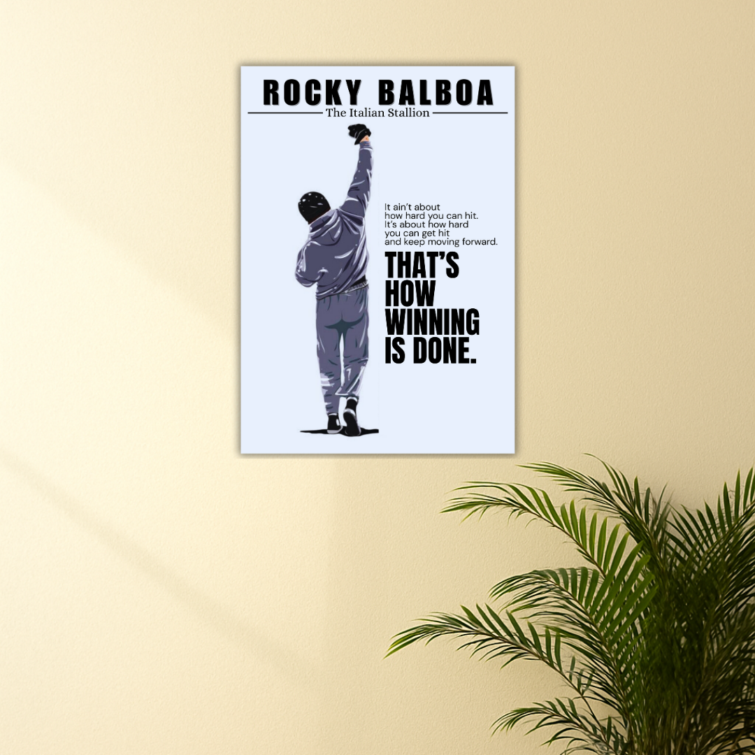 Knockdowns Don't Define You - Comebacks Do. | Rocky Balboa Poster