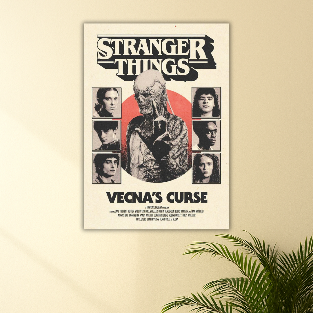 Vecna's Curse | Stranger things troop poster