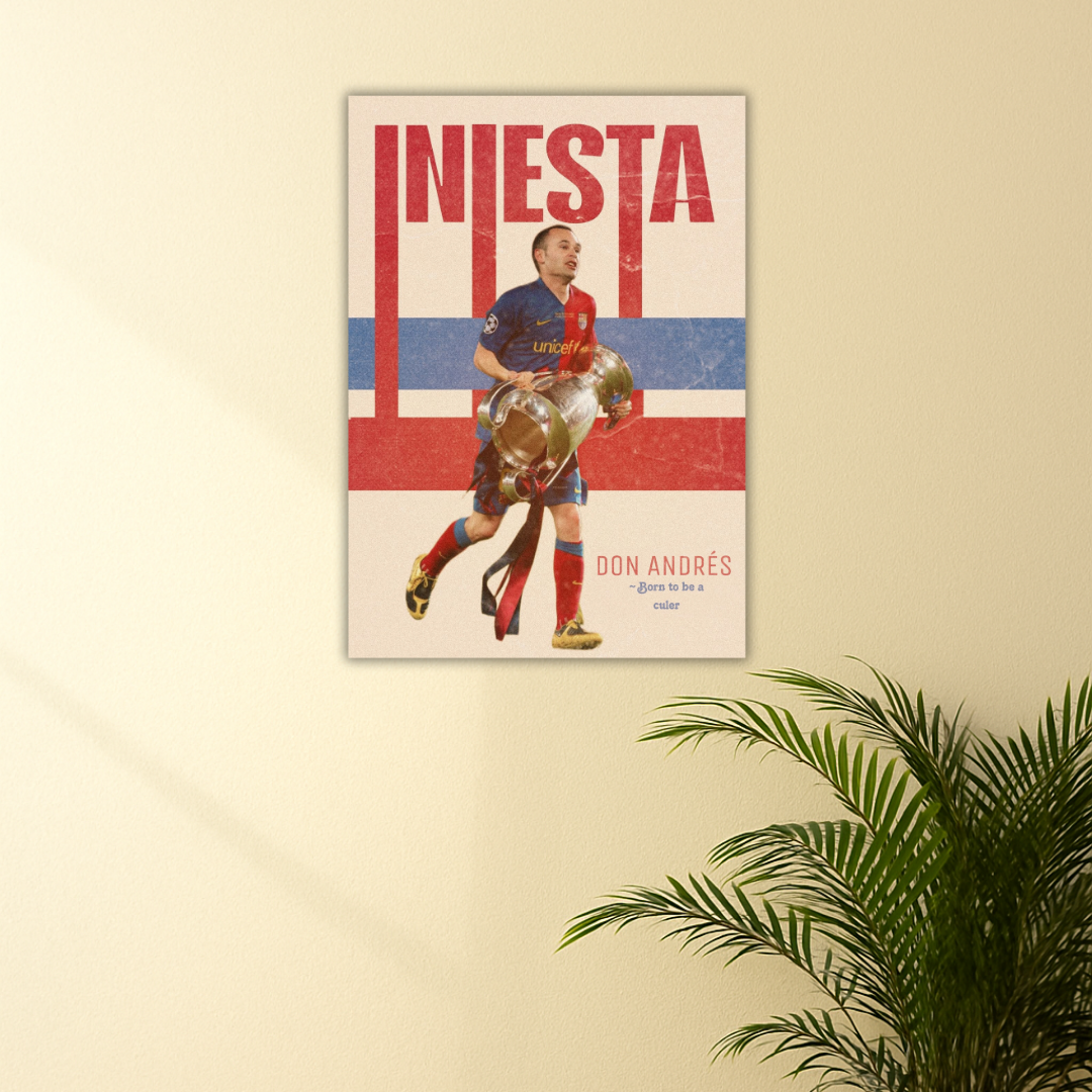 Don Andrés Iniesta Poster : The Artist of Barça | Legends Edition