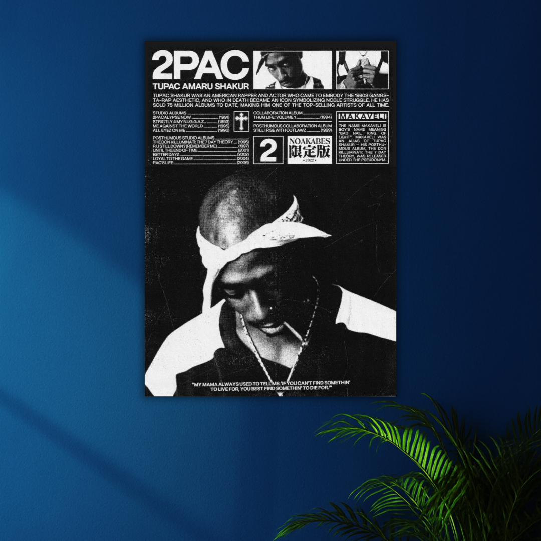 Live to Tell a Story | Tupac Shakur Poster | Music Legends Series