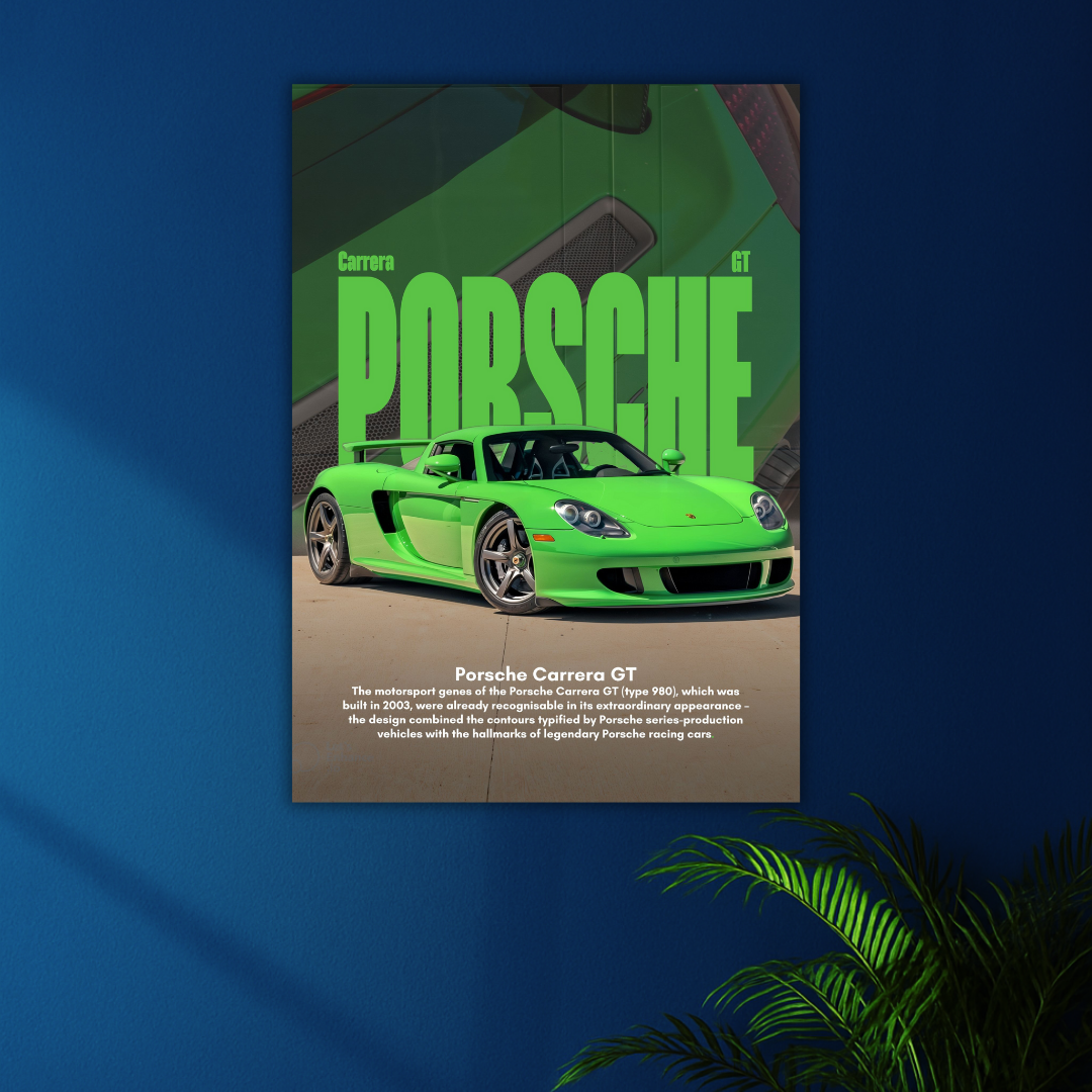 Porsche Carrera GT Poster | Motorsport Series