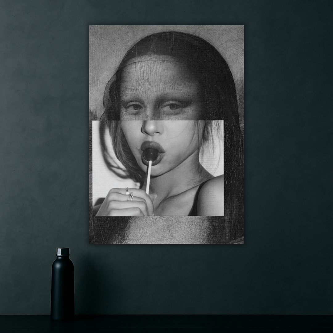 Classic Meets Modern | Mona Lisa Collage Poster | Aesthetic Series