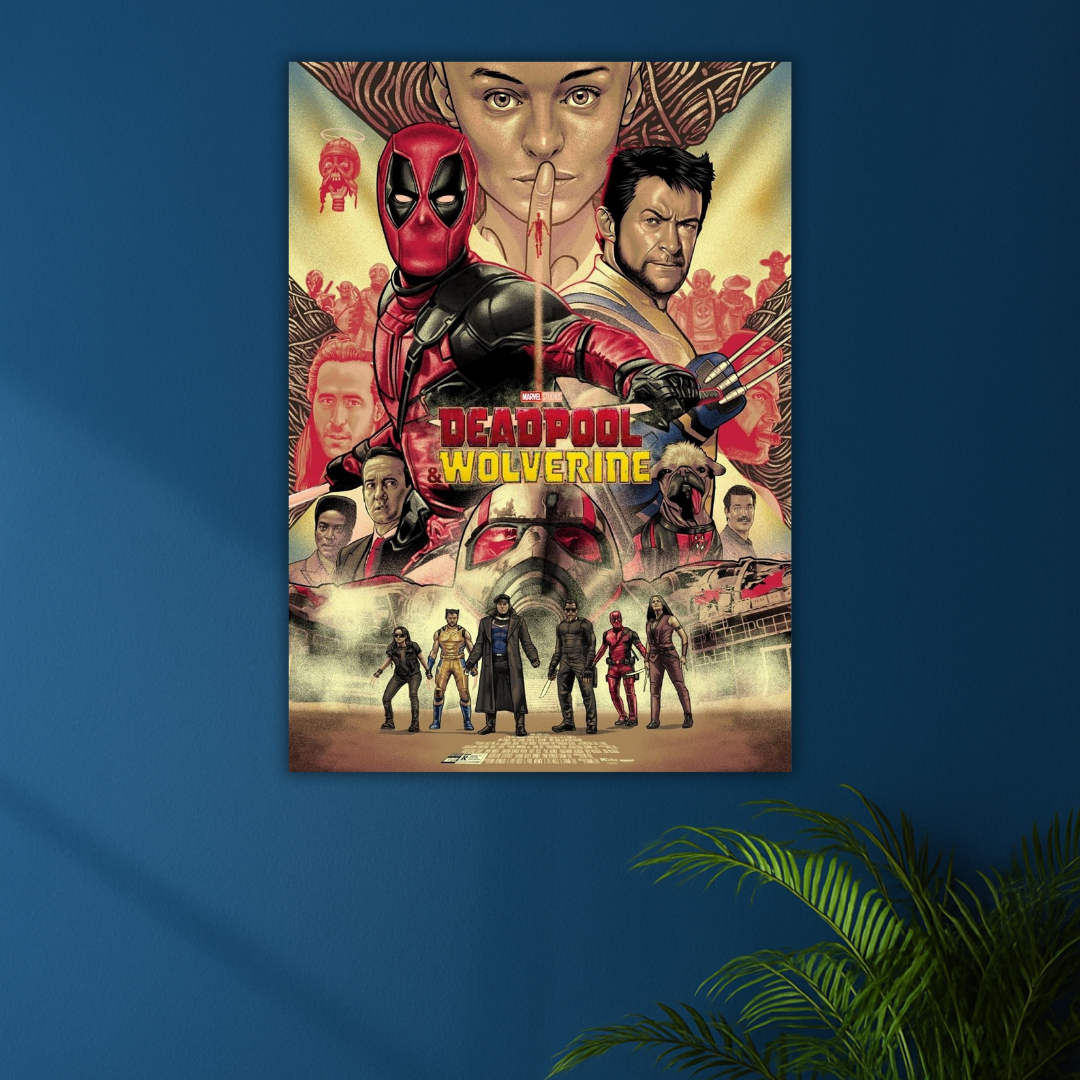 Maximum Mayhem | Deadpool & Wolverine Vintage Style Poster