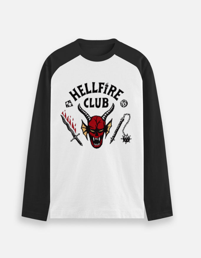 Hellfire Club Raglan Unisex Tee | Stranger Things Limited Edition