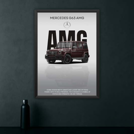 AMG G-Class Framed Art Print | Iconic Luxury SUV Poster for Your Space