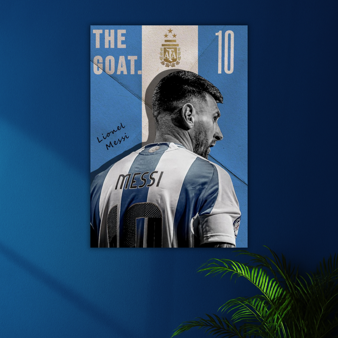 Lionel Messi Premium Print | Legendary #10 Wall Decor | Football GOAT