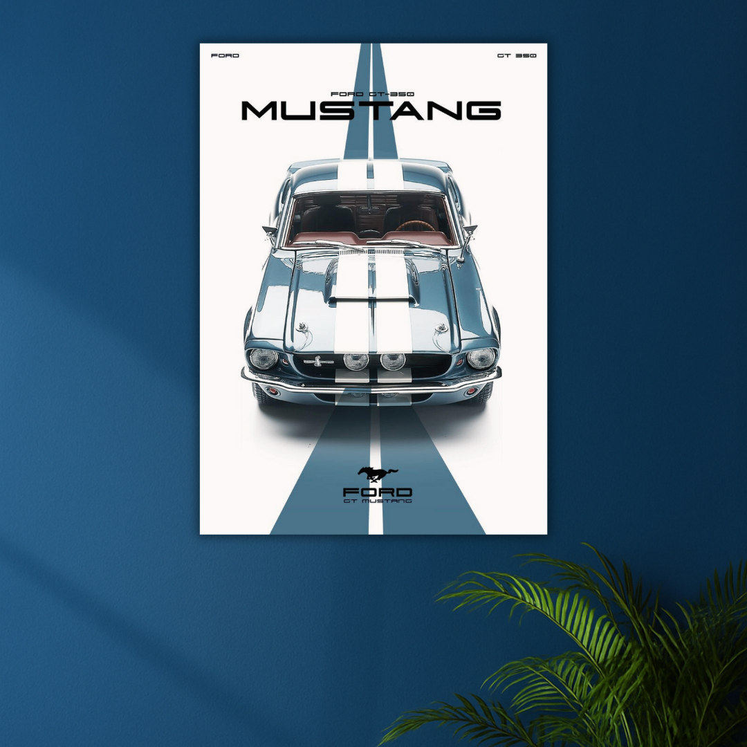 Legend on Wheels | Ford Mustang GT350 Poster | Classic Muscle Edition
