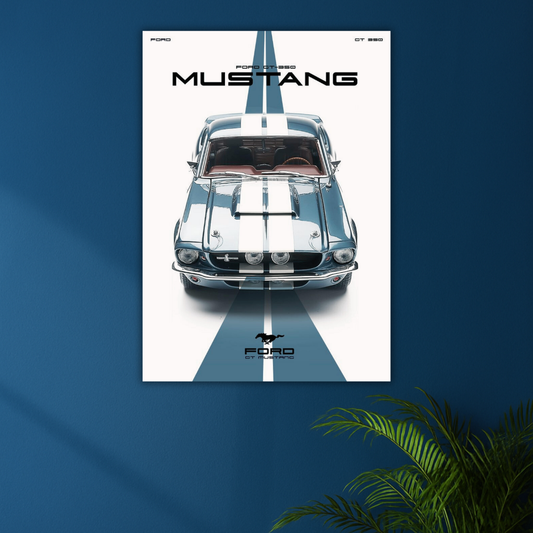 Legend on Wheels | Ford Mustang GT350 Poster | Classic Muscle Edition