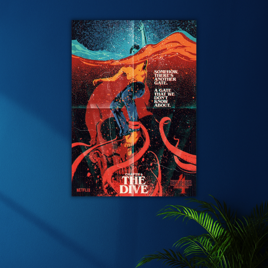 A Dive Into the Upside Down | Stranger Things : The Dive Inspired poster | Season 4