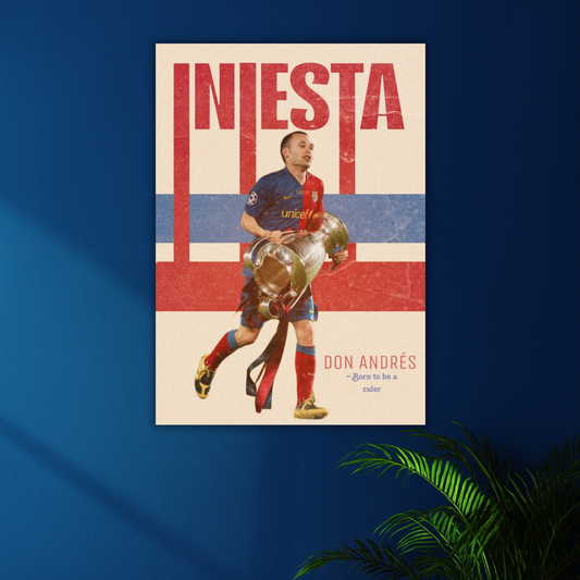Don Andrés Iniesta Poster : The Artist of Barça | Legends Edition