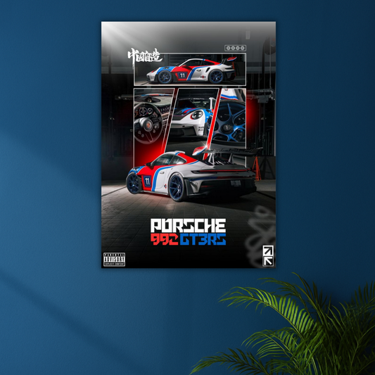 Engineered to Intimidate | Porsche 992 GT3RS Detail Showcase Poster