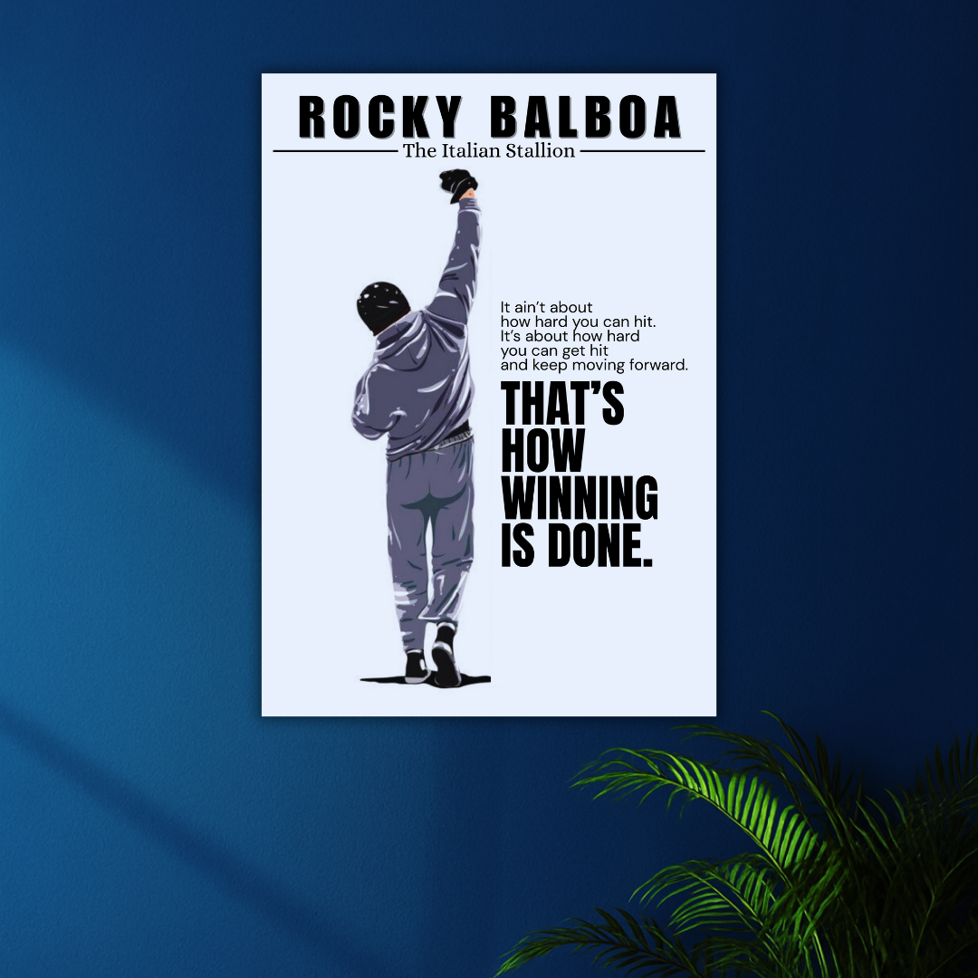 Knockdowns Don't Define You - Comebacks Do. | Rocky Balboa Poster