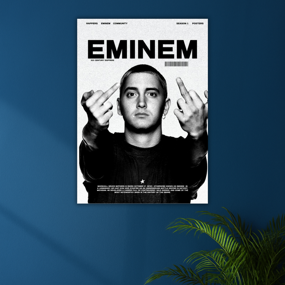 No Apologies, No Censor | Eminem Poster | Raw Era Edition