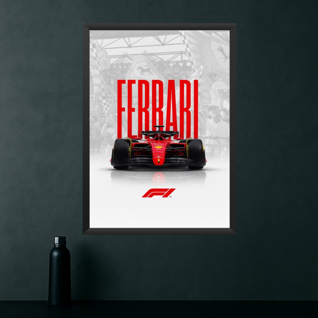 The Art of Velocity | Ferrari F1 Framed Poster
