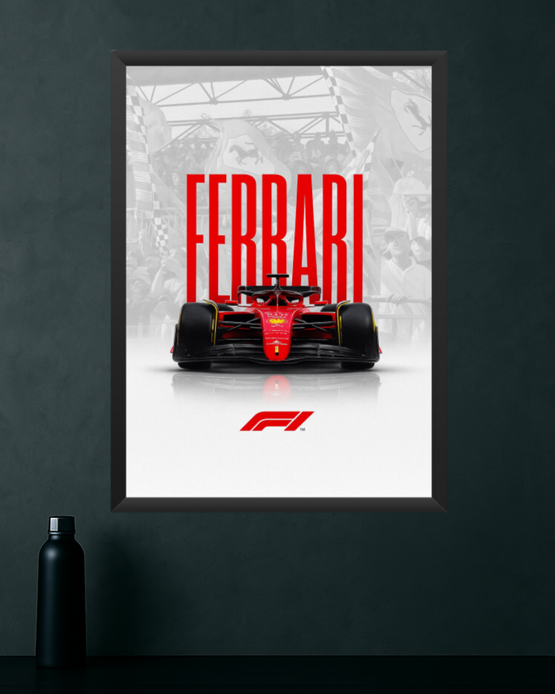 The Art of Velocity | Ferrari F1 Framed Poster