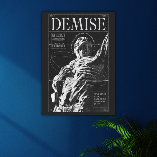 Time Takes All | DEMISE Existential Poster | Greek Mythology
