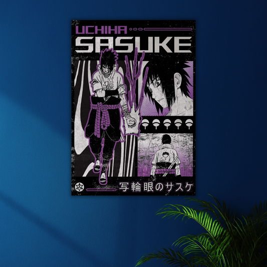 The Lone Uchiha | Naruto Shippuden Poster | Manga Art