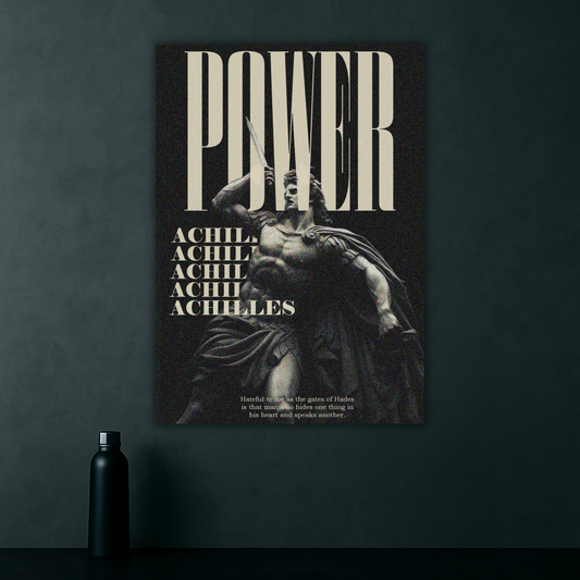 Power of Achilles | The Achilles Statue Poster | Greek Mythology