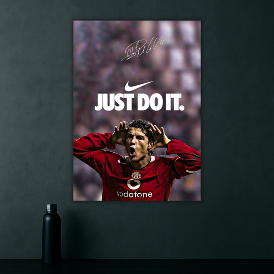 JUST DO IT! | Cristiano Ronaldo Motivational Poster | Iconic Edition
