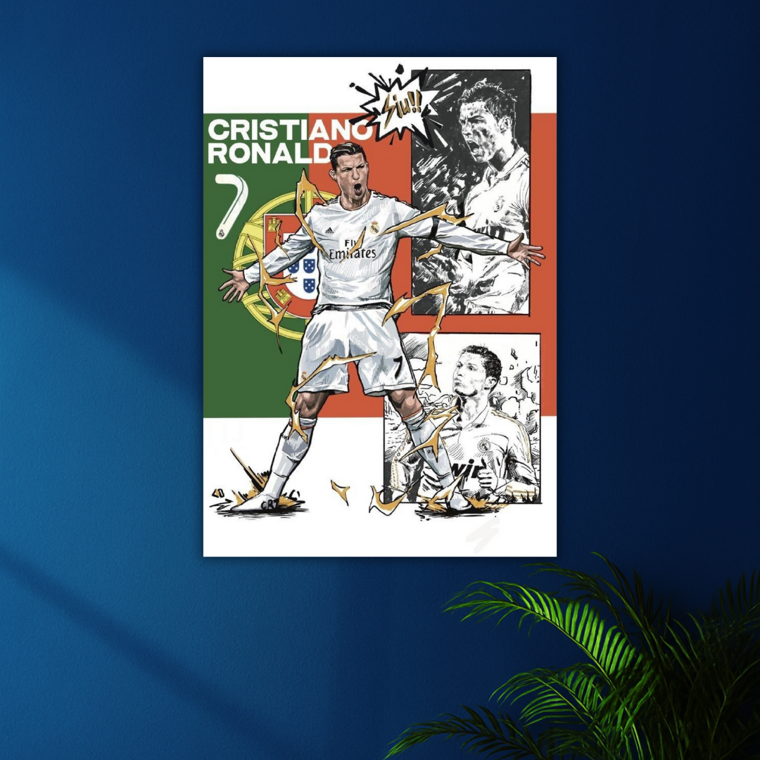 Legend Stance, Goal Machine | Cristiano Ronaldo Poster | Legend Edition