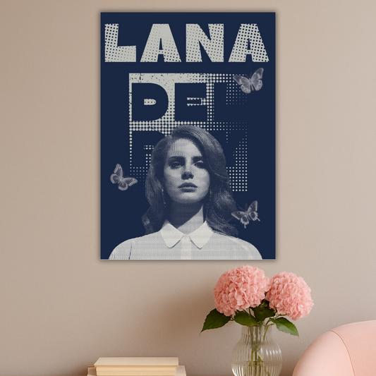 Halftone Dream | Lana Del Ray Retro Poster