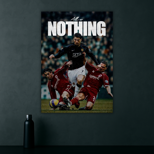 The Unstoppable Force | Cristiano Ronaldo Motivational Poster | Iconic Edition