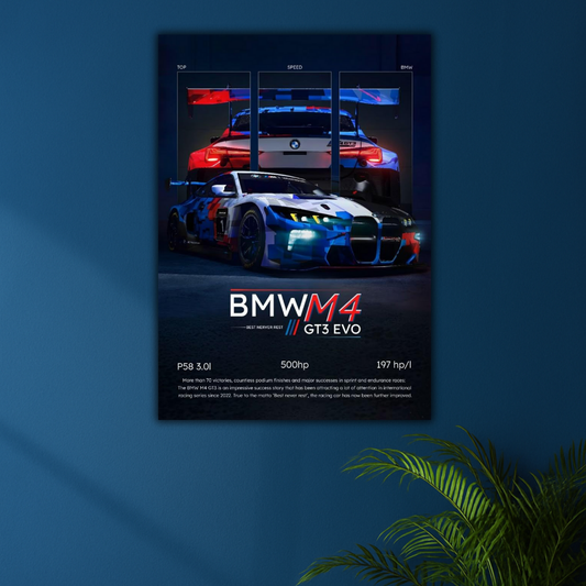 Track Born, Trophy Bred | BMW M4 Racing Poster