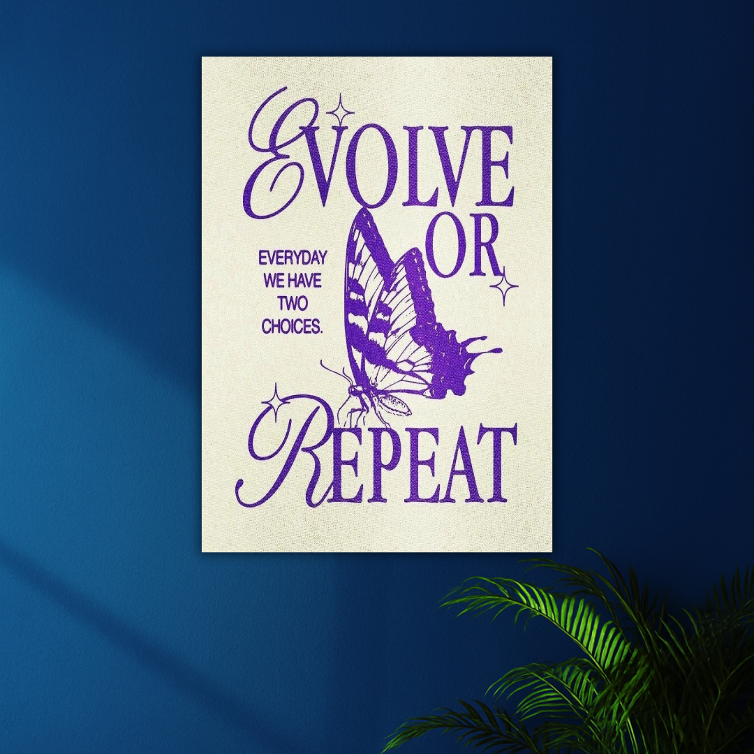 Choose Growth | Inspirational Typography Poster | Self-Growth Wall Art