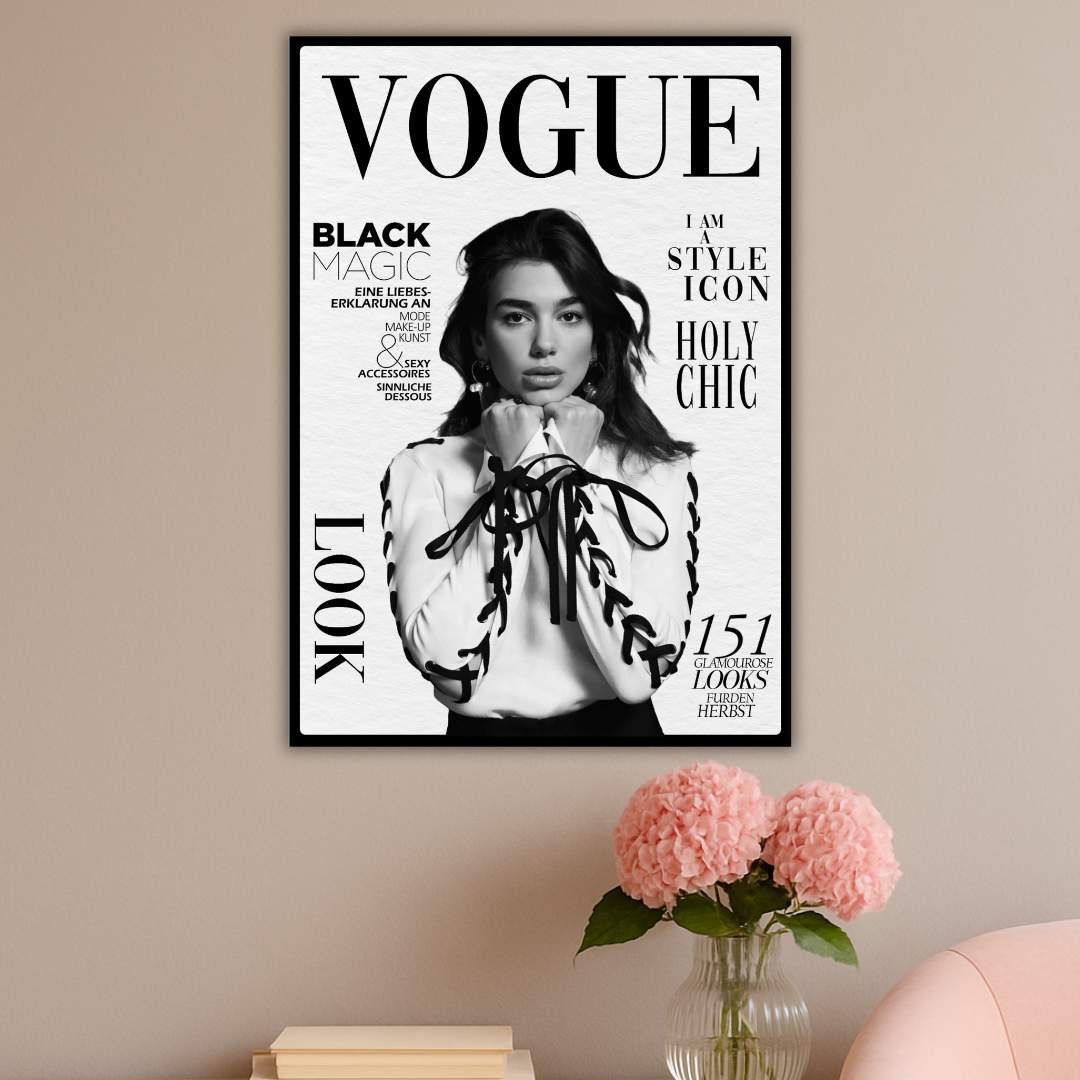 Dua Lipa : The Style Icon | Vogue Edition Poster