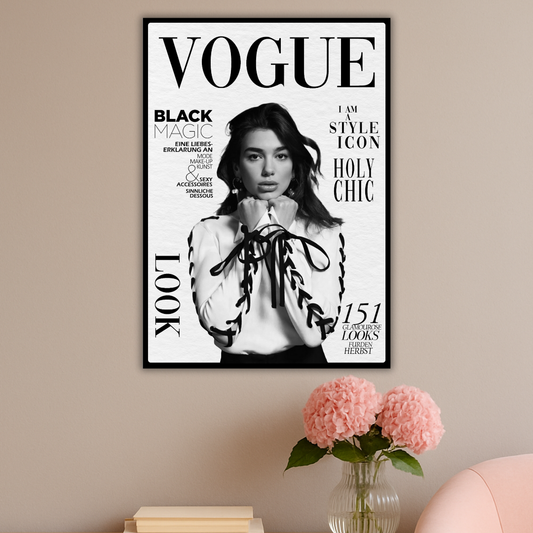 Dua Lipa : The Style Icon | Vogue Edition Poster