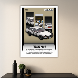Toyota Trueno AE86 Framed Poster | Limited Edition