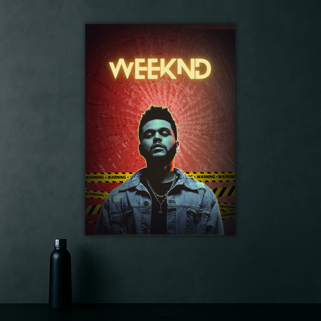 The Weeknd Portrait Poster | R&B Music Icon Wall Decor