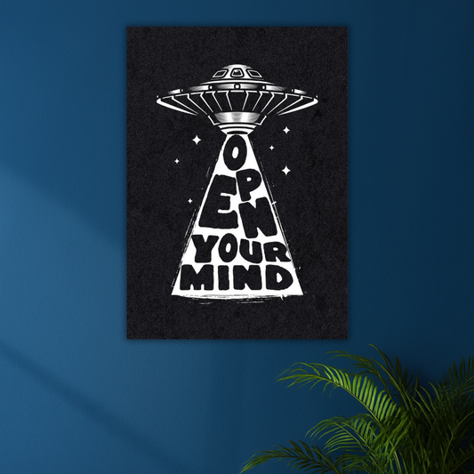 Cosmic Wake-Up Call | Alien Psychedelic Poster