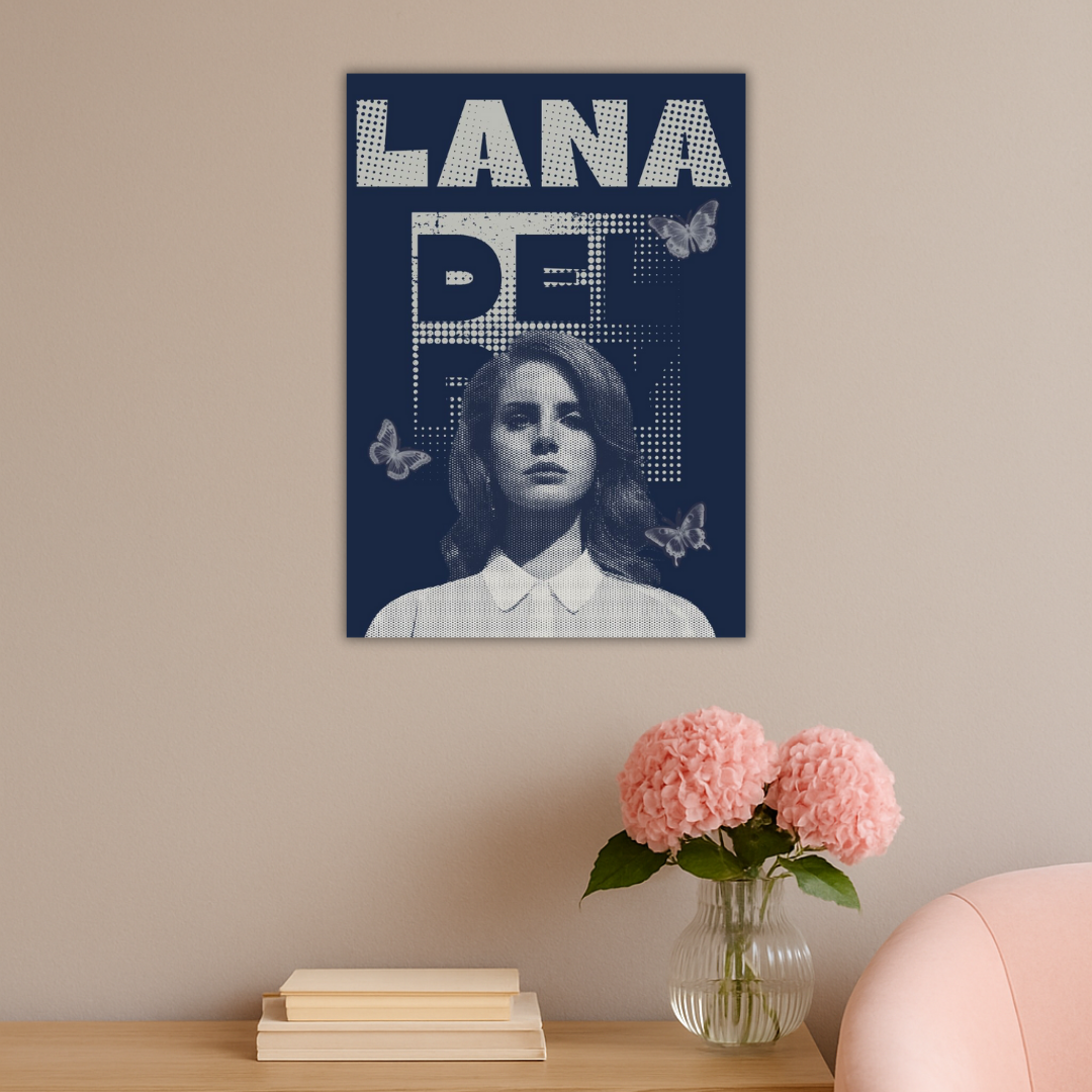 Halftone Dream | Lana Del Ray Retro Poster