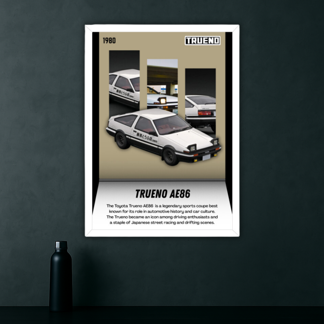 Toyota Trueno AE86 Framed Poster | Limited Edition