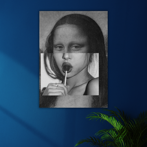 Classic Meets Modern | Mona Lisa Collage Poster | Aesthetic Series