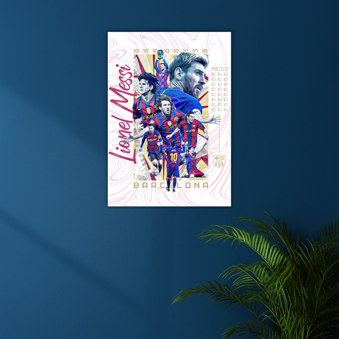 Born for Barça, Built for Greatness | Lionel Messi Poster | Legacy Edition