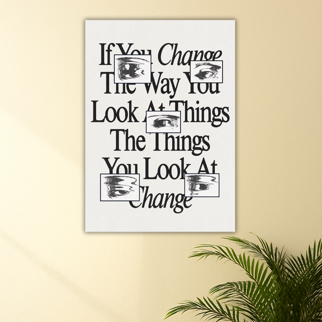 See Differently, Live Differently | Minimalist Philosophy Print