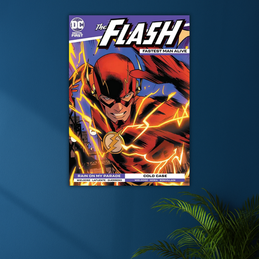 Fastest Man Alive | The Flash Poster | Retro Comics Collection