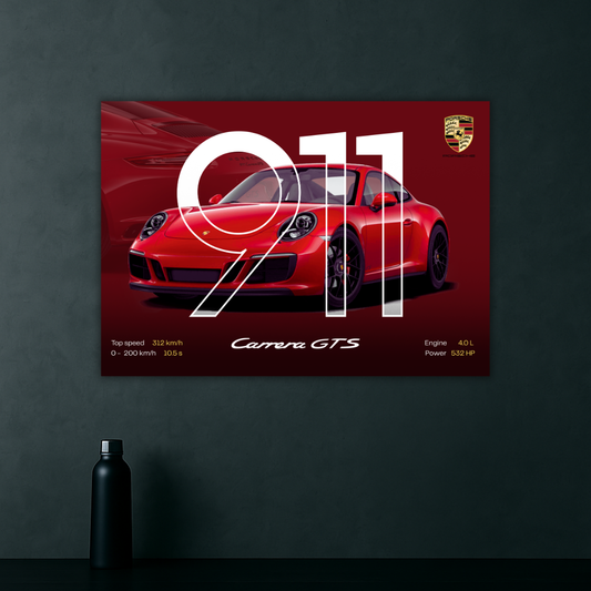 Porsche Carrera GTS Poster | Luxury Edition